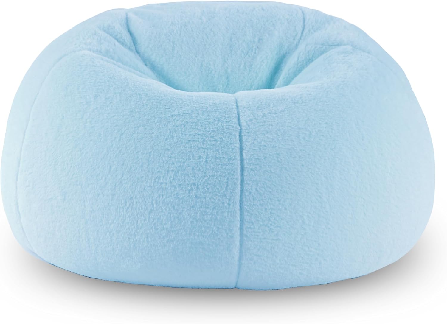 Rainbow Faux Rabbit Fur Kids Bean Bag Chair