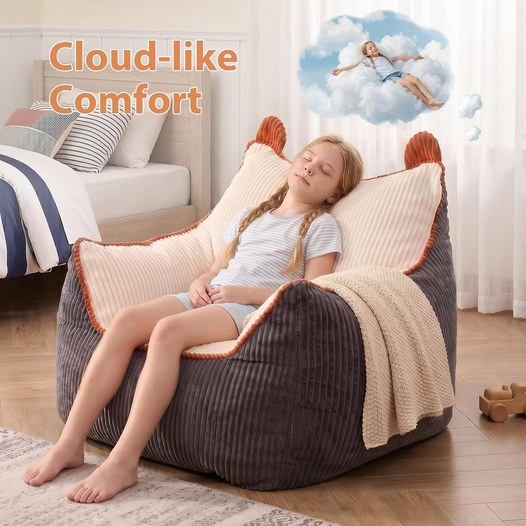 Plush Foam Filled Kids Bean Bag Chair