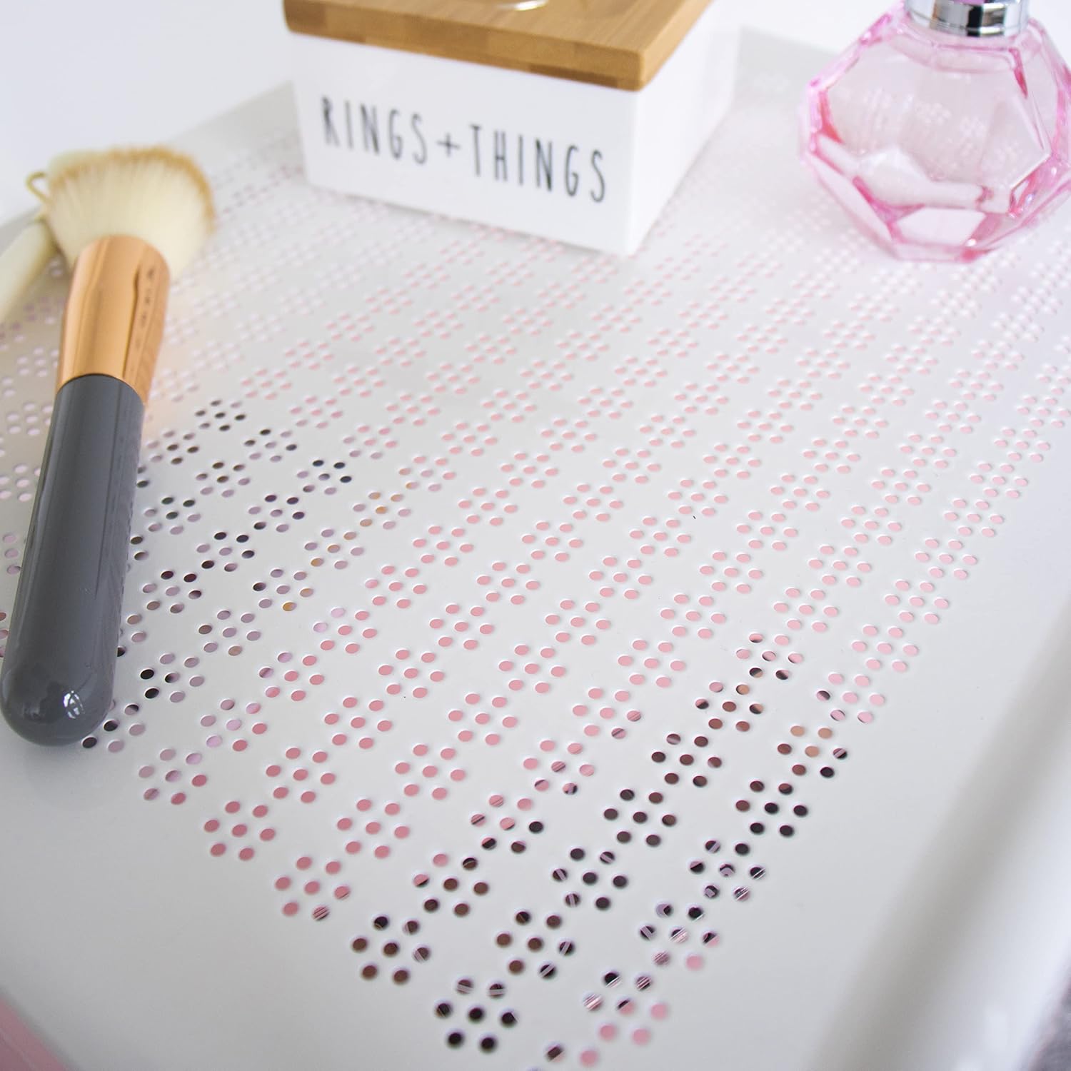 Pink 8 Drawer Rolling Storage Cart