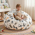 2.5FT Velvet Cartoon Foam Bean Bag Chair